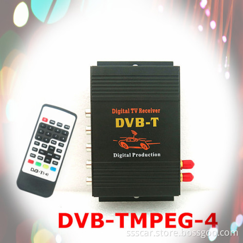 Car DVB-T MPEG-4 Digital TV Receiver Tuner with 4 Video Ouput (250 km/h Freeview Television)